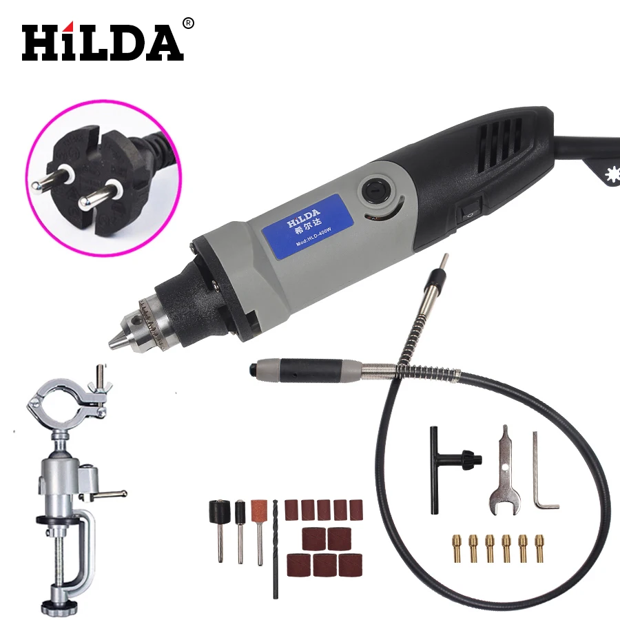 

400W Mini Dremel Style Rotary Tool Grinder Grinder Electric Variable Adjustment Speed Drill Demolition Tool Accessories