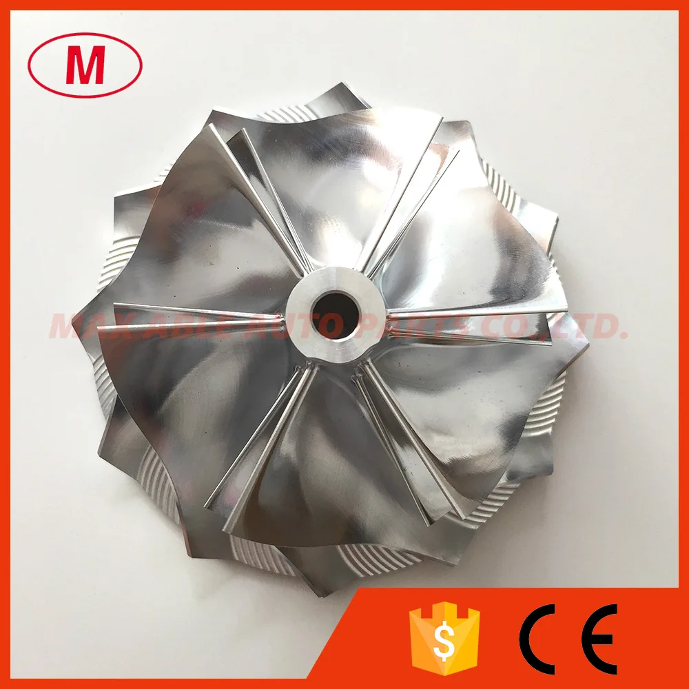 GTX3584 451470-0001 66,30/84,00 мм 6+ 6 лезвий гоночный турбо рабочее колесо компрессора/Алюминий 2618/фрезерные колеса компрессора