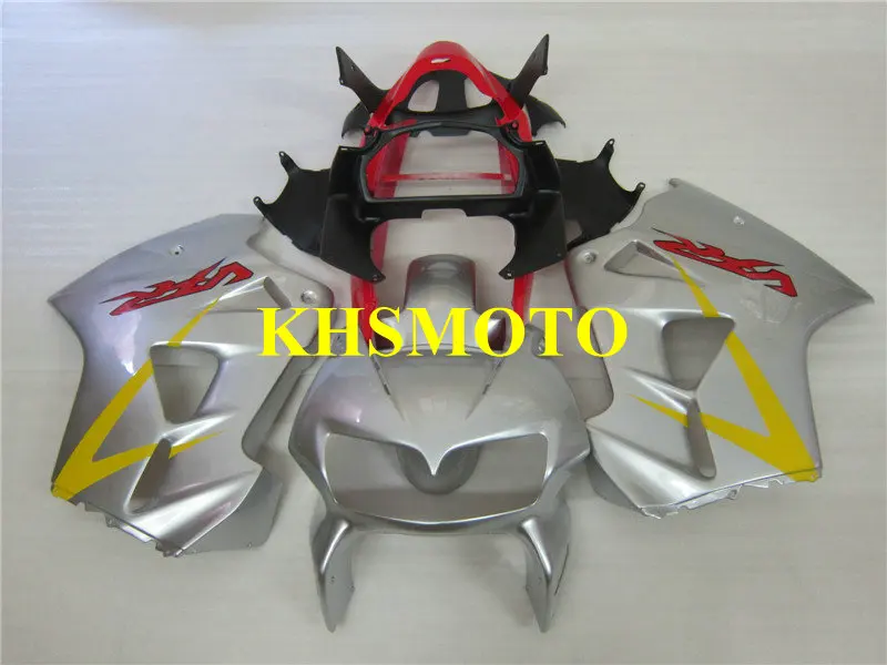 

Top-rated Motorcycle Fairing Kit for HONDA VFR800 98 99 00 01 VFR 800 1998 1999 2000 2001 ABS Silver red Fairings set+gifts HM10