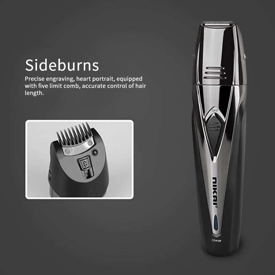5 в 1 перезаряжаемая машинка для стрижки волос Профессиональный электрический триммер для волос борода электрическая бритва мощный инструмент для бритья волос