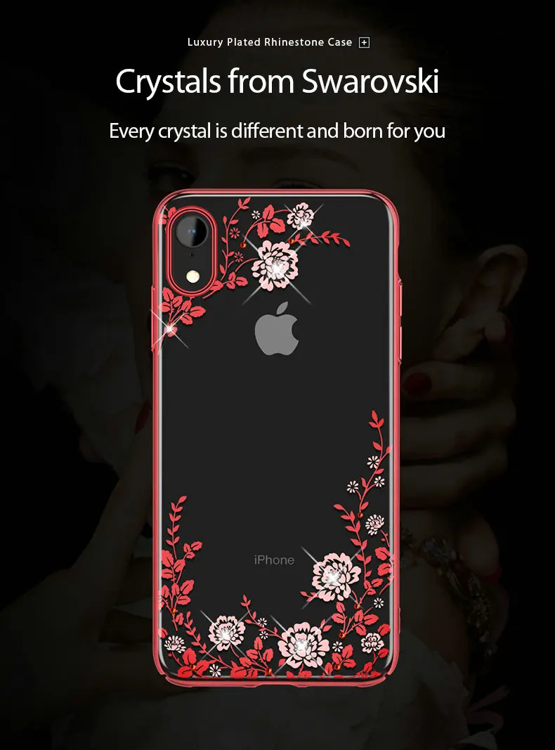 KINGXBAR for iPhone XR Cover Gorgeous Case for iPhone XR Case Luxury for Apple iPhoneXR Coque Crystals 2018 New Stylish 6.1      (5)