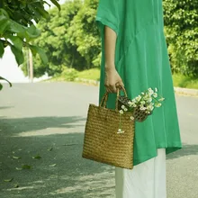 Удобные и дышащие летние блокбастер меди аммиака шелковое платье свободные большие размеры с двойной Платье с карманом 18059-1