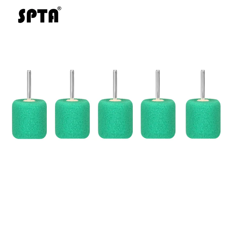 SPTA 78 шт. мини полировальные накладки для автомобиля полировка колеса краски гибкий вал набор товаров для полировки автомобиля дрель полировщик фары - Цвет: 5Pcs Green Cylinder