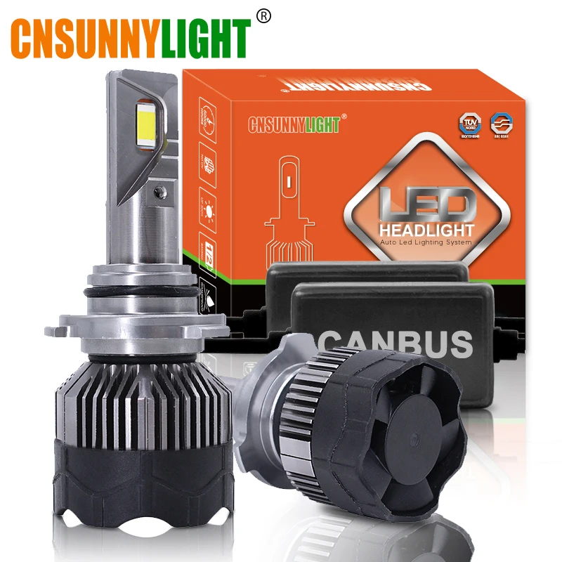 Billige CNSUNNYLIGHT 70 W Pair LED H7 H11 H8 Auto Scheinwerfer 9005 9006 H4 Hallo Lo Bi Led lampen H1 500% heller Auto Autos Lichter 6000K