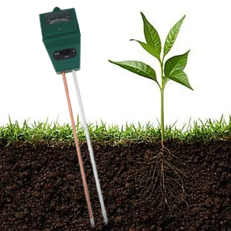 

3 in 1 Digital Soil PH Meter plants Flowers Water Light humidity Tester Sensor Monitor for Aquarium Indoor outdoor Garden 19%off