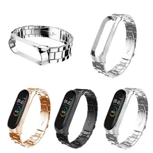 Роскошный ремешок для наручных часов из нержавеющей стали, металлический браслет для Xiaomi Mi, ремешок для часов 4, модные повседневные женские часы, ремни# G20