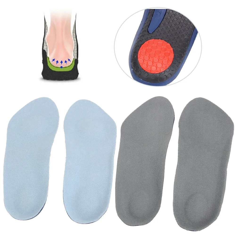 1Pair 3/4 Arch Support Soft Shoes Insole Cushion Flat Foot Corrector ...