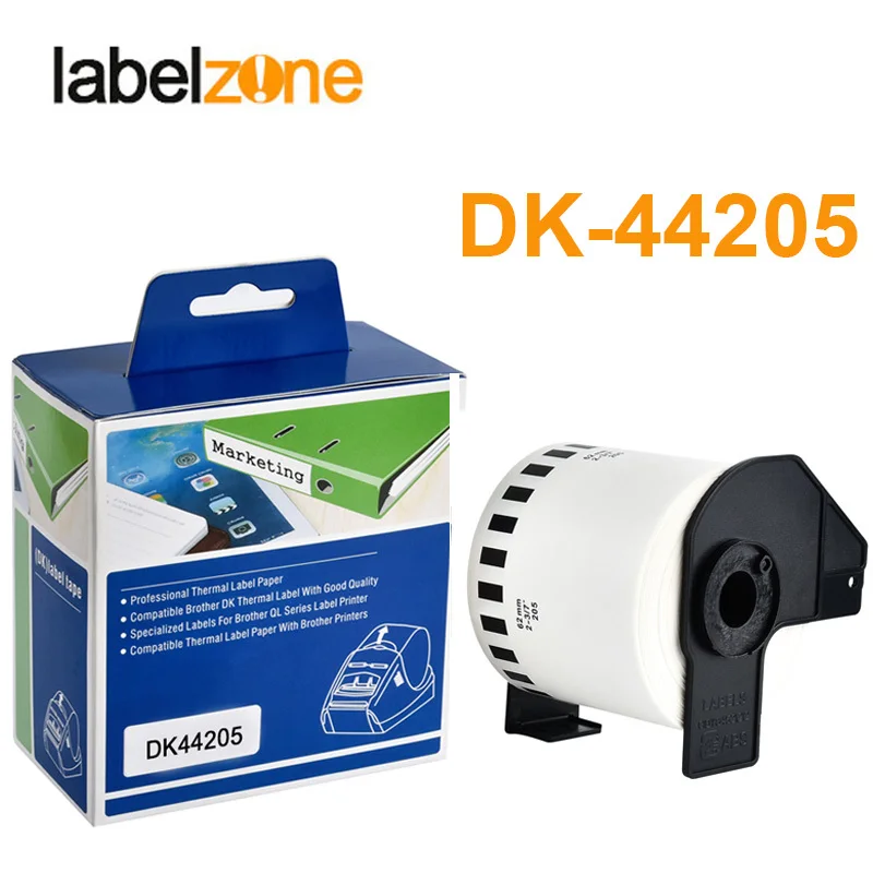 1PC Refill Rolls Thermal Paper DK-44205 Label 62mm*30.48m Continuous Compatible for Brother Printer White DK44205 | Компьютеры и офис