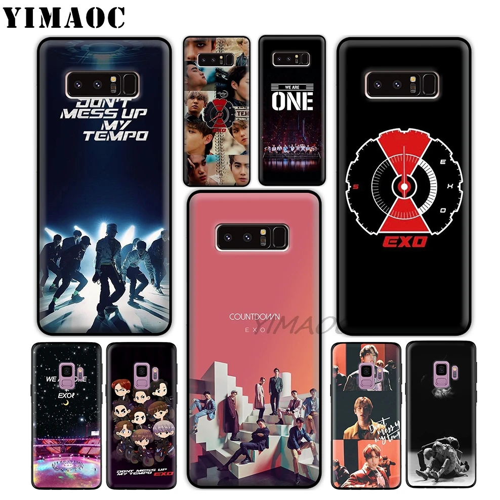YIMAOC TEMPO EXO новый мягкий силиконовый чехол для samsung Galaxy A9 A8 A6 Plus 2018 A5 A3 2017 2016 Note 9 8 |