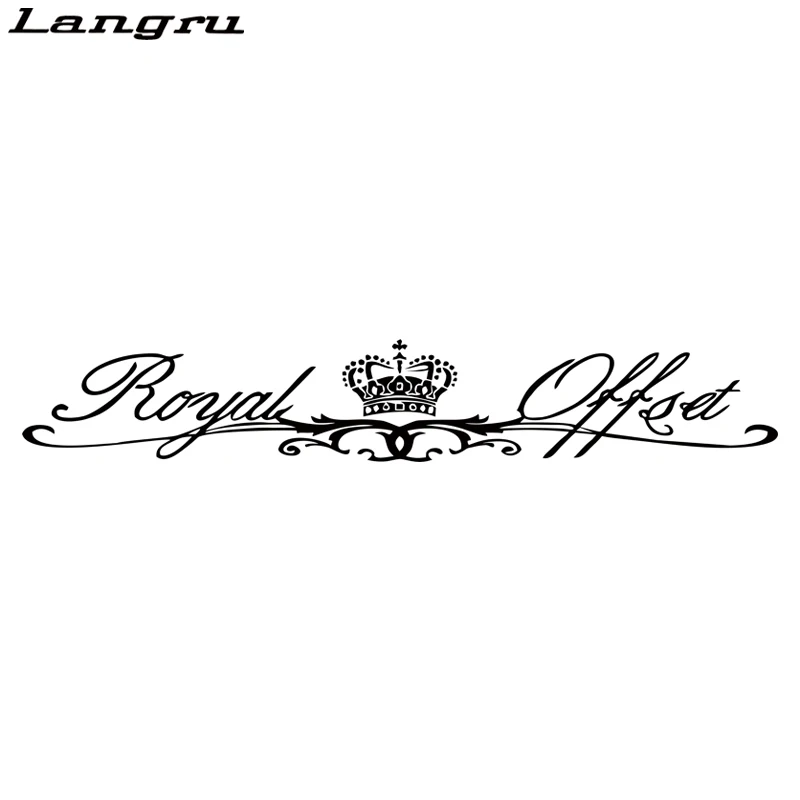 

Langru Royal Offset Stance Windshield Windscreen Front Glass Car Styling Car Vinyl Decal Stickers Graphics Jdm