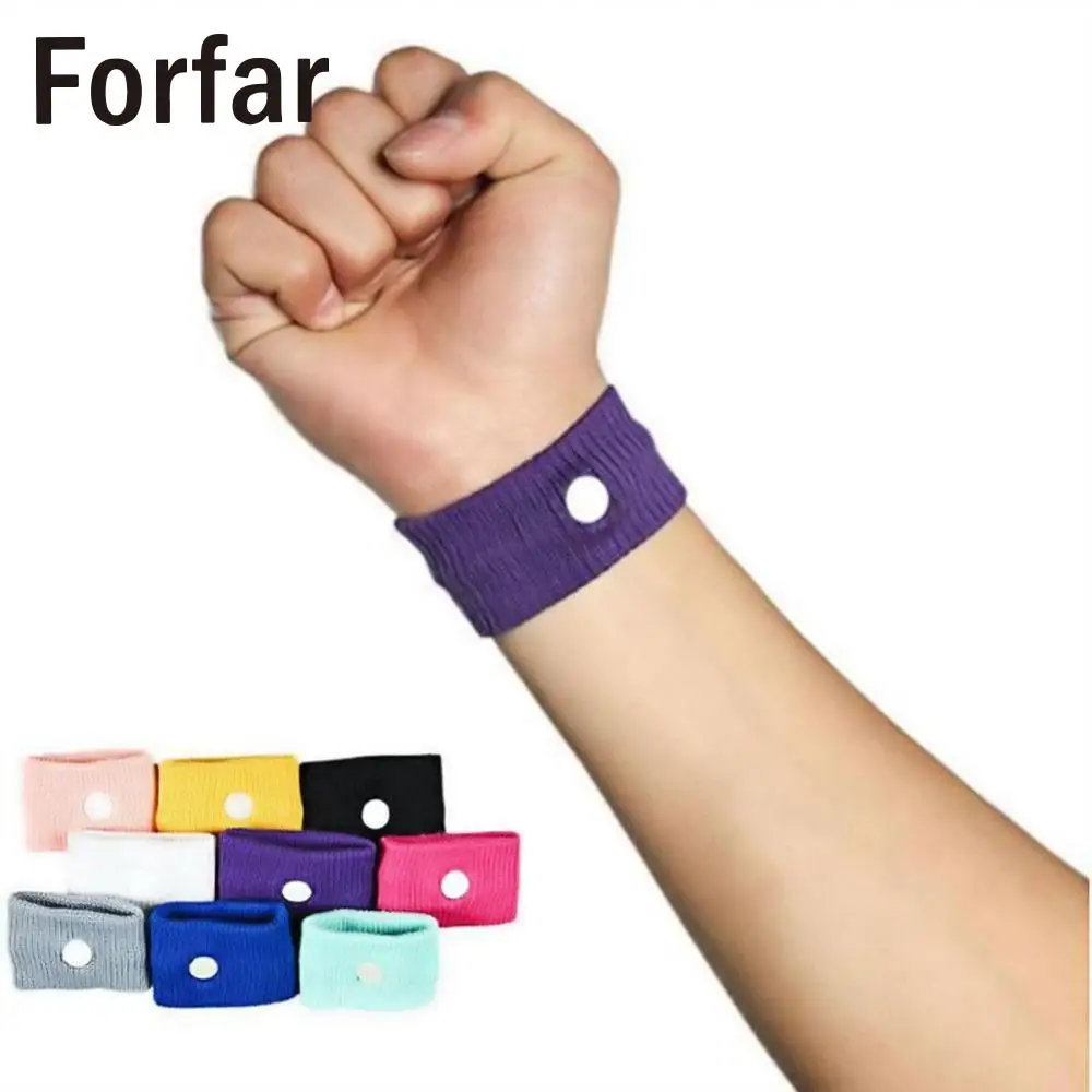 

Forfar 2Pcs outdoor tool Travel Motion Sickness Wrist Band Anti Nausea Car Sea Ship Plane Wristband