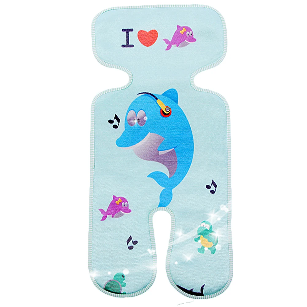 Universal Baby Stroller Mat Summer Cool Ice Silk Cushion Breathable Newborn Seat Chair Pad Non-slip Wearproof Dropshiping | Мать и