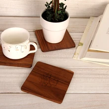 4 шт./лот коврик столовых кухня Аксессуары Acessórios де Cozinha американского черного ореха водонепроницаемые противоскользящие ожоги подставки