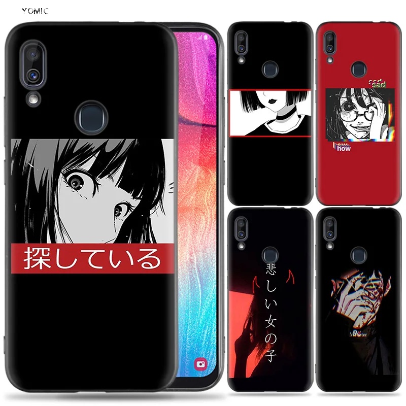 

Silicone Case for Samsung Galaxy A30 A50 A10 A20 A60 A40 M10 M20 M30 A6 A8 J4 J6 J8 Plus A7 A9 2018 Anime Cartoon Aesthetic