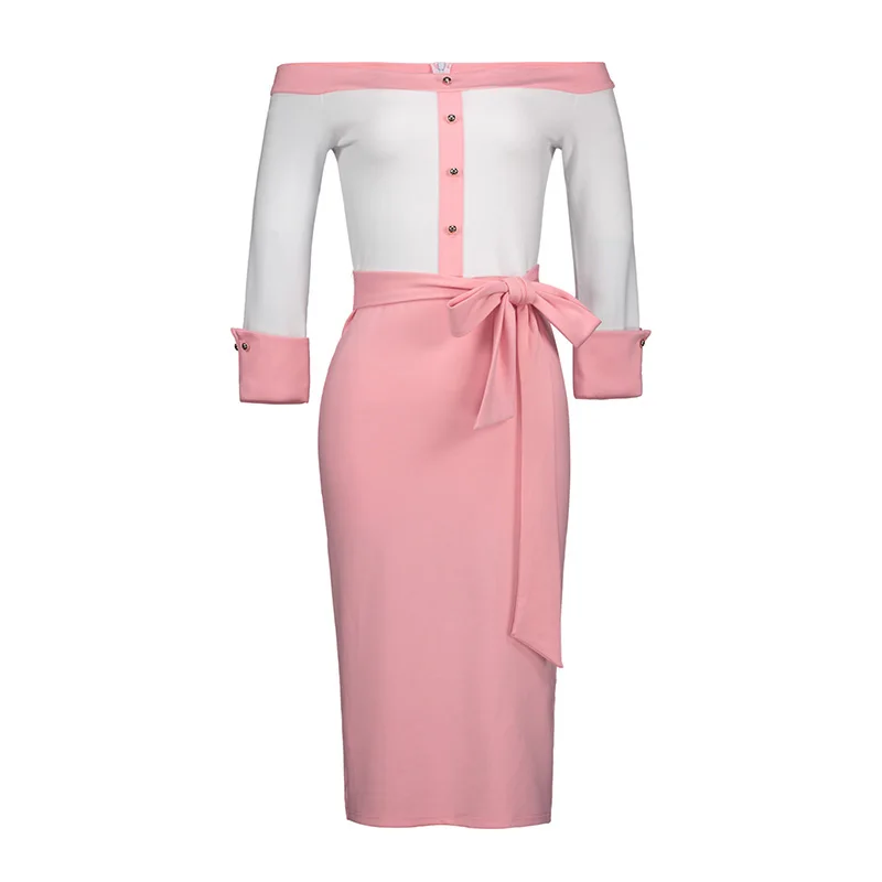 Bohoartist Women S Bodycon Dress Backless Patchwork Bead Bowknot Color Block Zipper Slash Neck 2018 Modern