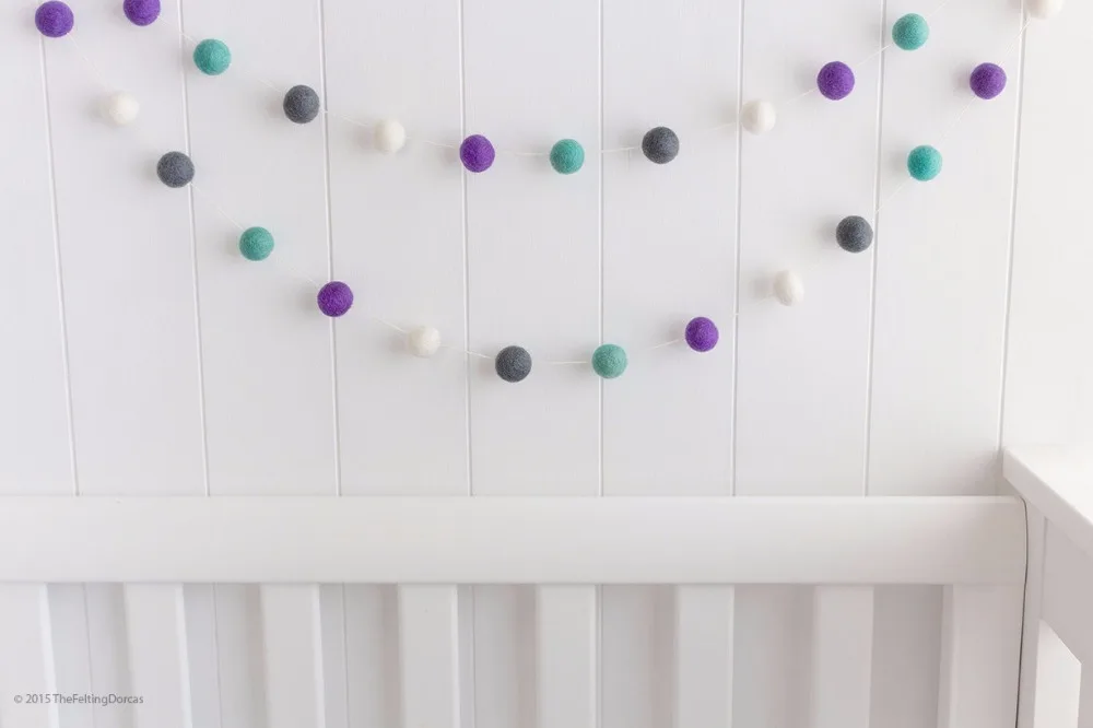 2.5M Handmade Macaron Colored Ball Decoration With Balls Baby Kids Tent Room Decor Accessory Wall Hanging