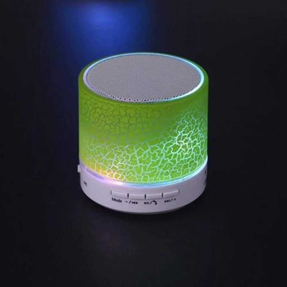 

Smart LED Light Crack Mini Wireless Portable Bluetooth Stereo Speaker Support TF card/USB flash drive/FM