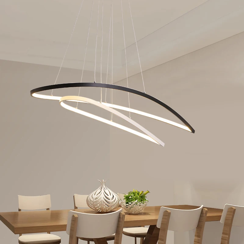Люстра led свет ресторан алюминиевый подвесной 85 265 в освещение столовая с