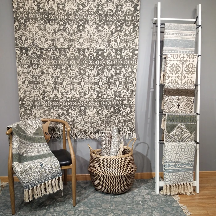 Килим Винтаж хлопок Ванная комната гостиная ковер геометрический индийский полосатый современный коврик современный дизайн скандинавский стиль