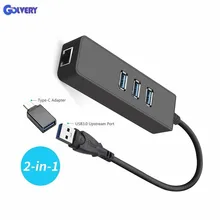 Ethernet адаптер Портативный USB 3,0 к RJ45 10/100/1000 Мбит/с сетевой LAN Проводной адаптер для Chromebook, MacBook, Mac Pro/Mini, iMa