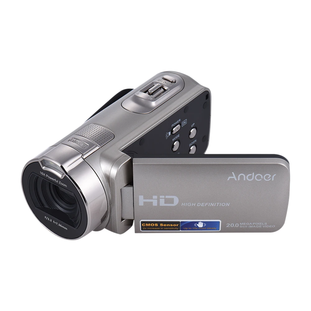 

Andoer HDV-312P 1080P Full HD Digital Video Camera Portable Home-use DV with LCD Screen Digital Zoom