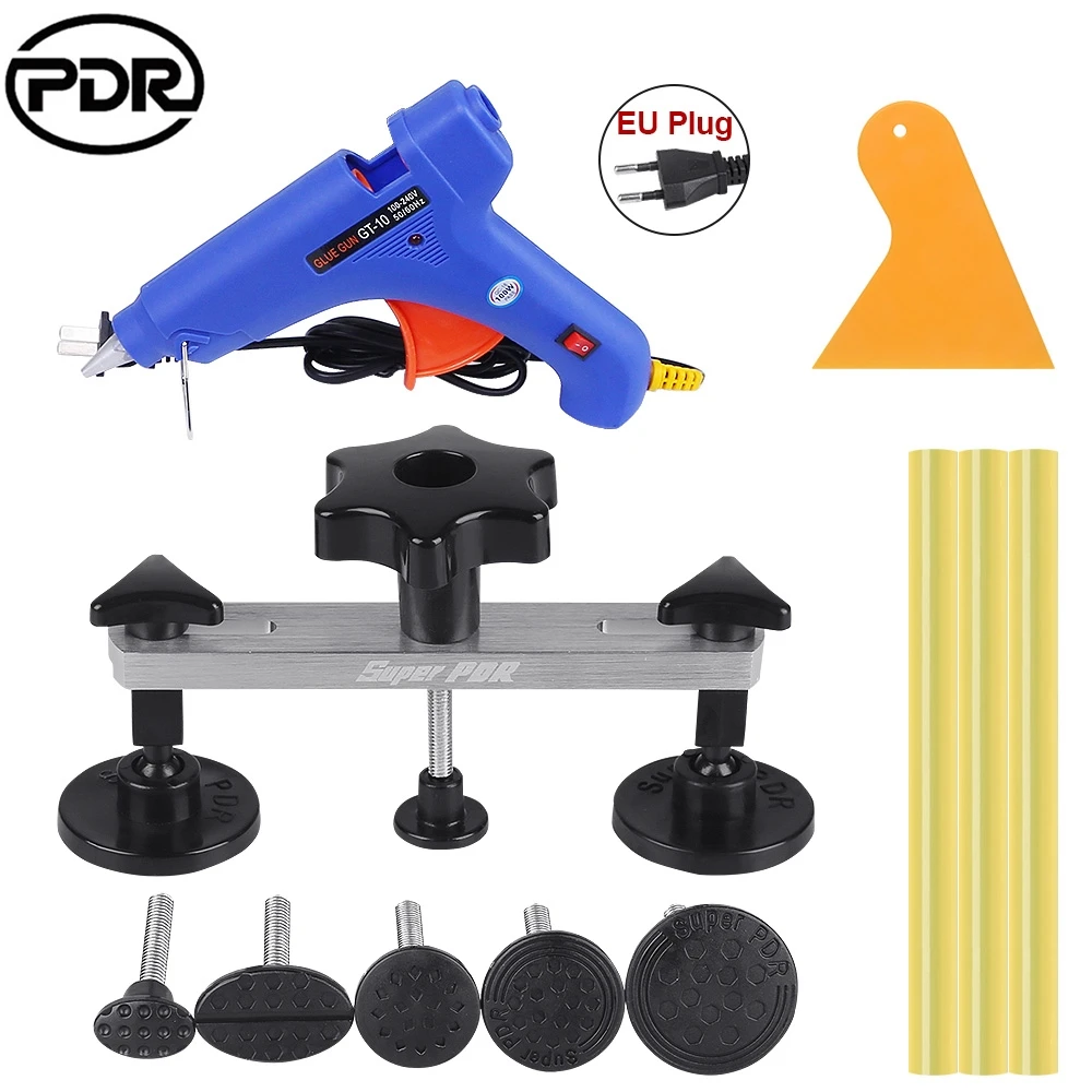 

PDR Dent Repair Tool Removal Car Repair Tools Set Puller Pulling Bridge Car Door Body Dent Puller Device for 1-9cm Car Dent