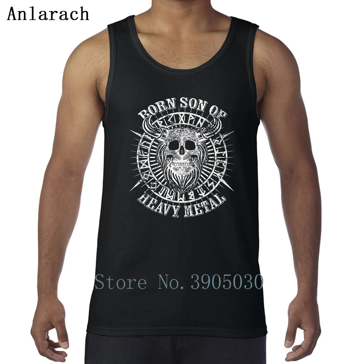 

Son Of Heavy Metal Odin Viking Valhalla Skull Vest Streetwear Printing Super Tank Tops Men Novelty Fitness Stylish Spring