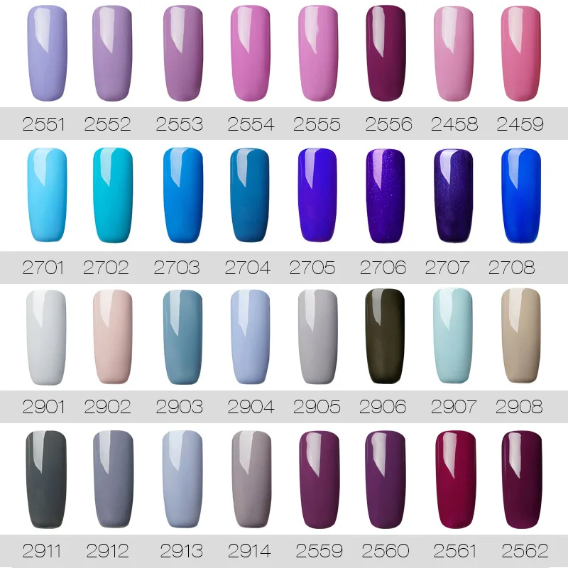 (Choose 10)ROSALIND 10ML Gel Nail Polish Set Fresh Color Soak off UV Nail Art Manicure Primer Nails Gel Polish Varnish Kit