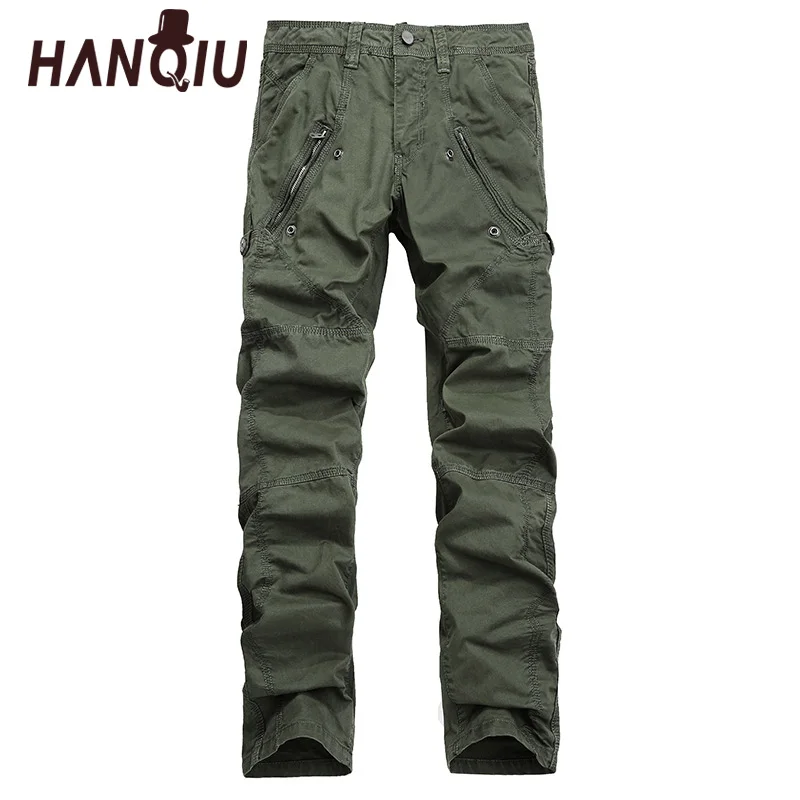 Aliexpress.com : Buy HANQIU 2019 Cargo Pants Men Pure Cotton Men ...