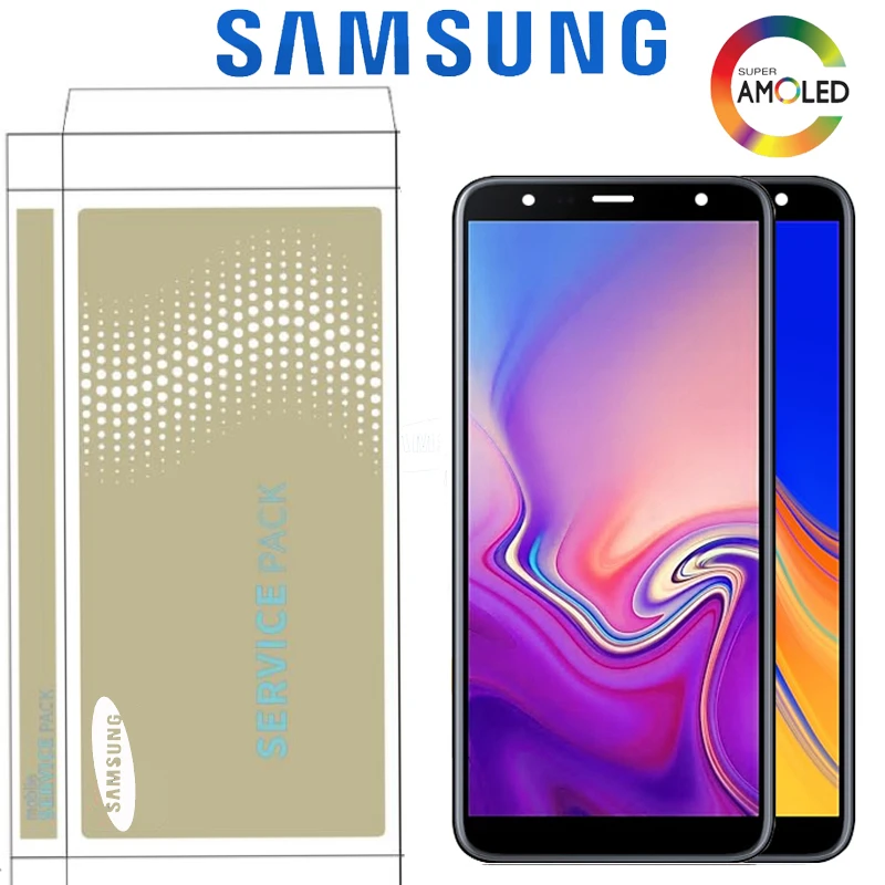 6,0 ''ЖК-дисплей для SAMSUNG Galaxy J4 Plus J4+ Дисплей J415 J415 J415F J415FN с кодирующий преобразователь сенсорного экрана в сборе