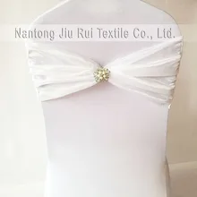 20 шт Мода и романтическая органза плиссированные с брошью стул створки стул полоса