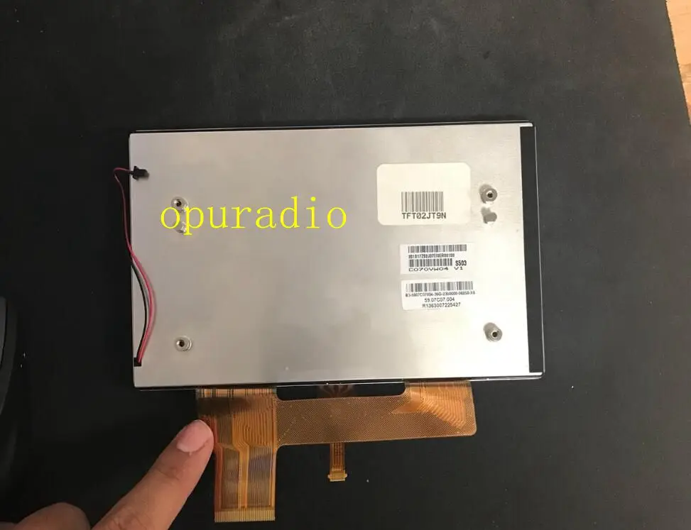 Новый ЖК дисплей AUO 7 дюймов C070VW04 V1 с тачскрином TFT панелью для автомобиля