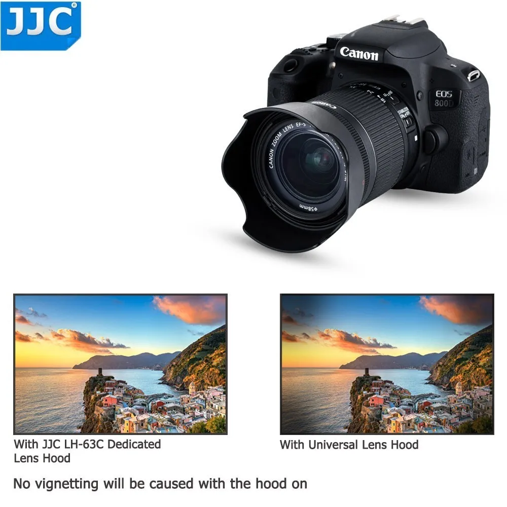 JJC в форме цветка байонетная бленда объектива для Canon EF-S 18-55 мм f/3,5-5,6 IS STM объектив заменяет EW-63C