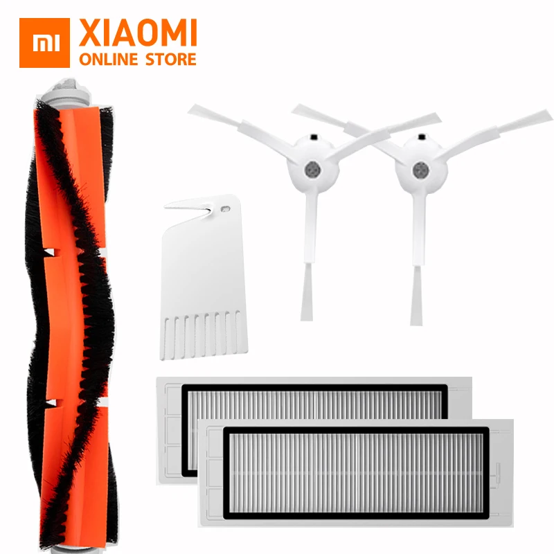 

Original Xiaomi Mi Vacuum Cleaner Part Pack Cleaning Side Brush X2PC HEPA Filter X2PC Main Brush X1PC Cleaning Tool X1PC