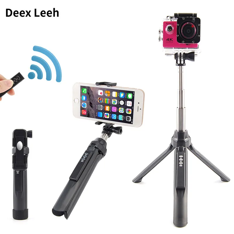 

Mini Bluetooth Selfie Stick Handle Monopod Universal Selfipalka Pau de self For iPhone 6 5 Android Sticks