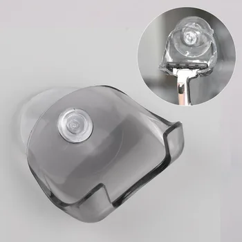 

Plastic Super Suction Cup Razor Rack Bathroom Razor Holder Suction Cup Shaver Storage Rack Shaving Razor Holder