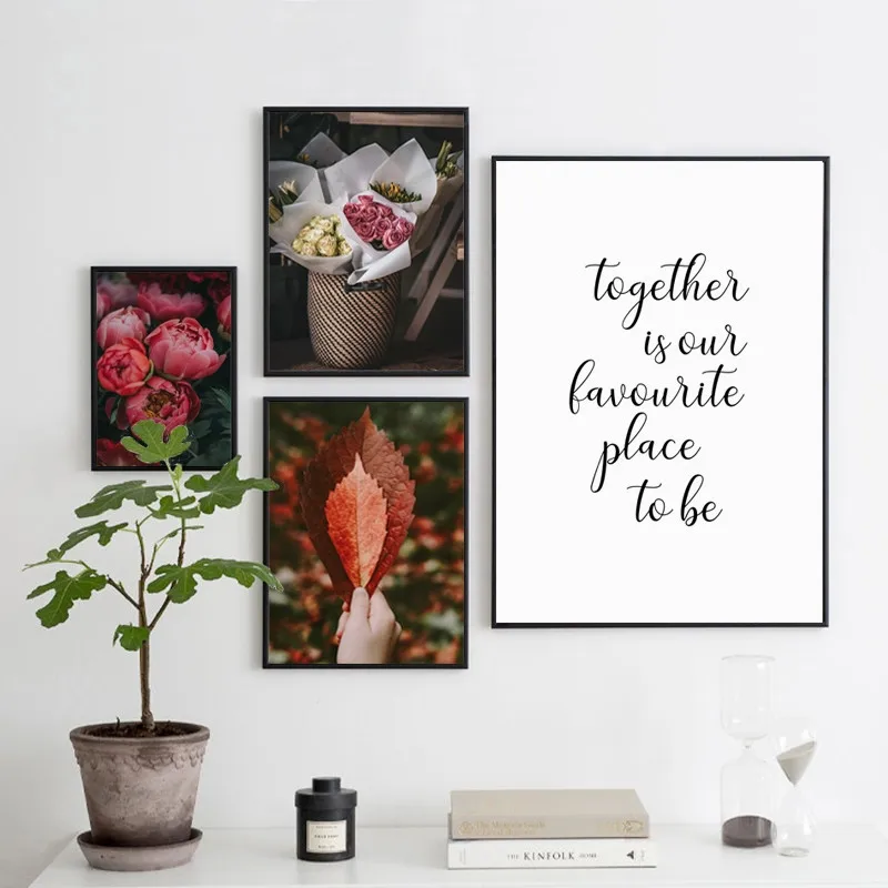 A5-A4-A3-A2-A1-Canvas-Painting-Peony-Rose-Phrase-Posters-And-Prints-Living-Room-Bedroom (2)