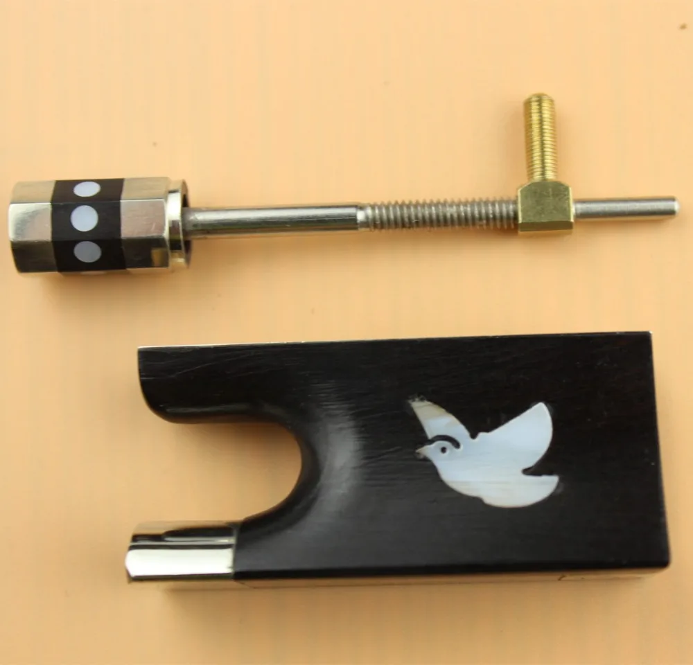 1 set Ebony 4/4 violin bow frog. violin bow accessoriesin Violin Parts