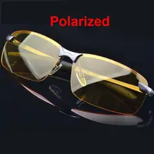 M4 Fashion Polarized Sunglasses Night Vision Goggles men’s car Driving Glasses Anti-glare Silver  Alloy Frame glasse + cloth bag