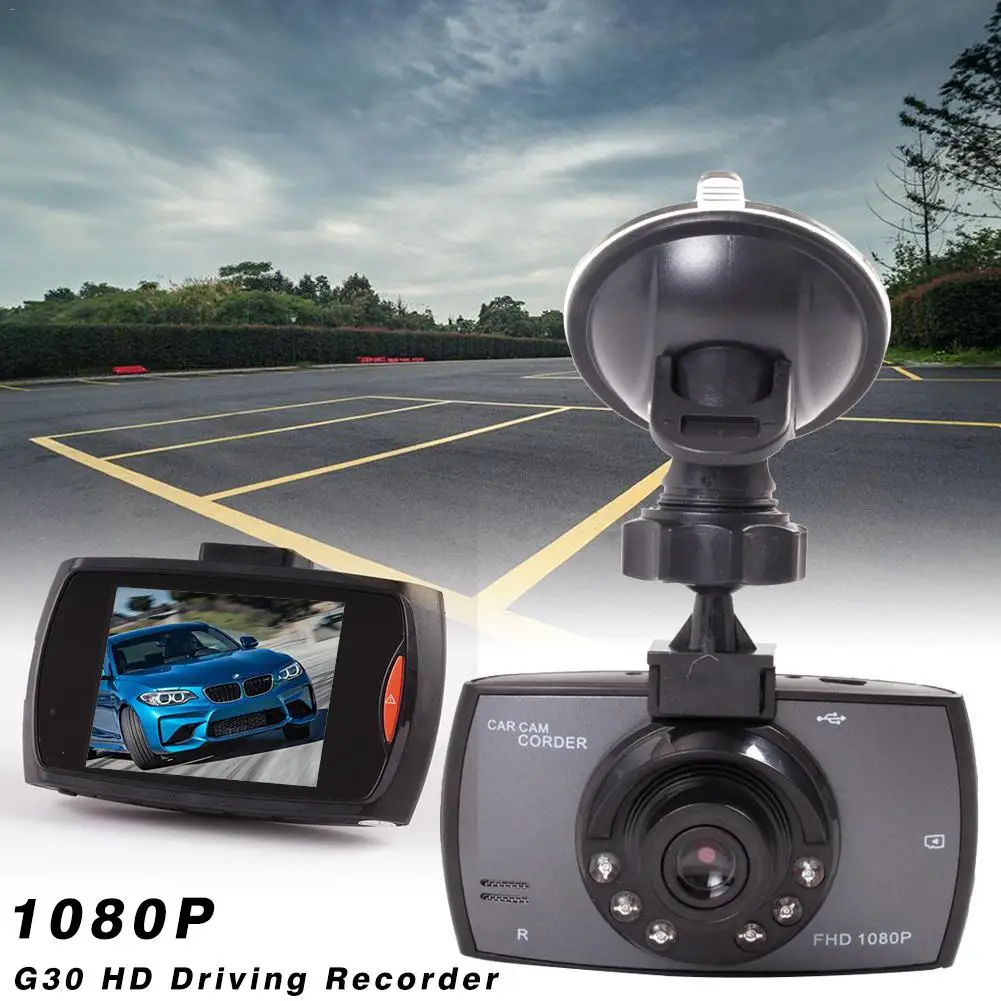 

G30 HD Driving Recorder Dash Cam Night Vision Wide Angle 2.3 Inch 1080P Recorder Parking Dashboard Camera Parking Monitoring