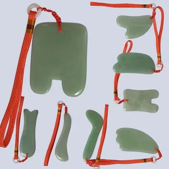 

TONTIN Massage SPA Beauty V line kit Aventurine Jade stone Slimming Leg Arm Scraping Guasha Tool