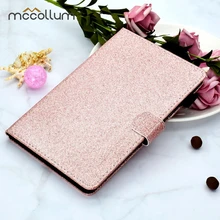 Glitter Leather Case For iPad 2018 2017 Air 2 9.7 Cases Bling Soft PU+TPU Smart Tablet Stand Flip Cover for iPad Air2 Air 9.7