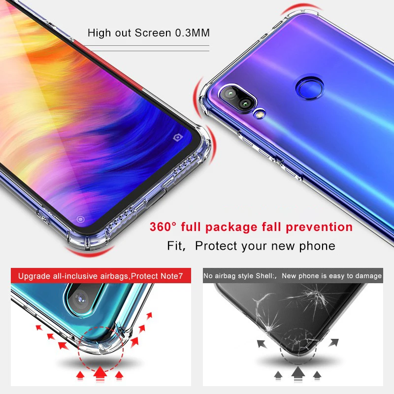 Прозрачные 3D чехлы AOXIN для телефонов Xiaomi Redmi Note 5, 6, 7 Pro, мягкие силиконовые чехлы из ТПУ, задняя крышка для Redmi Note 7, 6, 5 Pro, оболочка