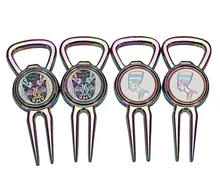 

Golf fork tools Divot Tools Putting Green Tool contains marker Colorful personalization golf accessories free shipping