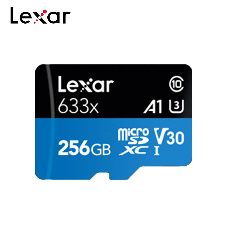 Lexar Оригинальный Micro SD карты 128 GB TF флэш-карты 256 ГБ карты памяти 64G 32 GB Высокое Скорость до Max 95 м/с Class10 633x