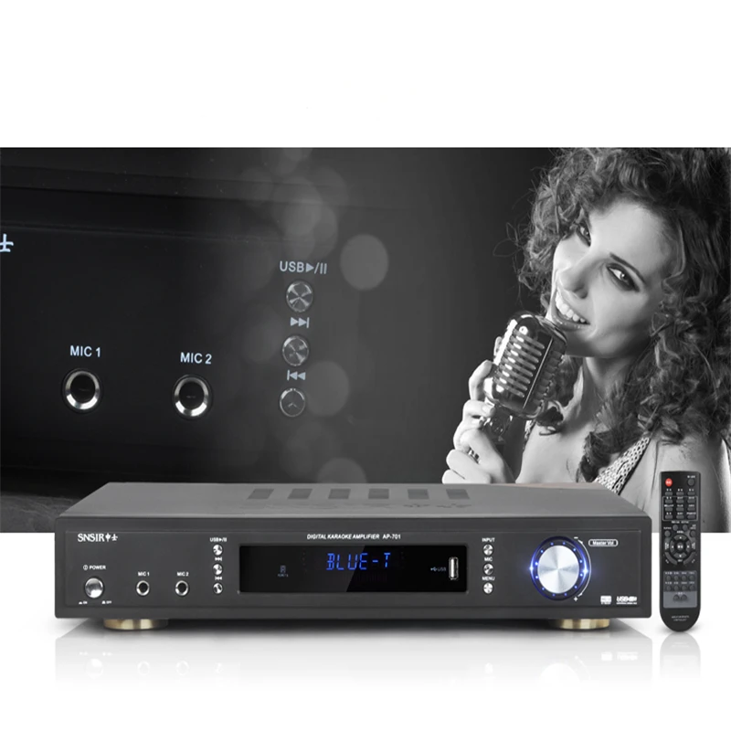 Усилитель мощности SNSIR 5 1 200 Вт + домашний Bluetooth усилитель с фиксированным