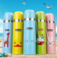 Heißer Verkauf 350/500 ml Thermos Mug Insulated Tumbler Reisebecher Edelstahl Thermo Saugnapf Cartoon Anpassung Schönen geschenk
