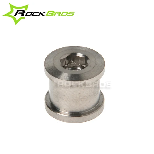 

ROCKBROS 50Pairs/lot Titanium Ti Crankset Chainring Bolts Bike Nuts Bicycle Accessories 6AL/4V Titanium Alloy