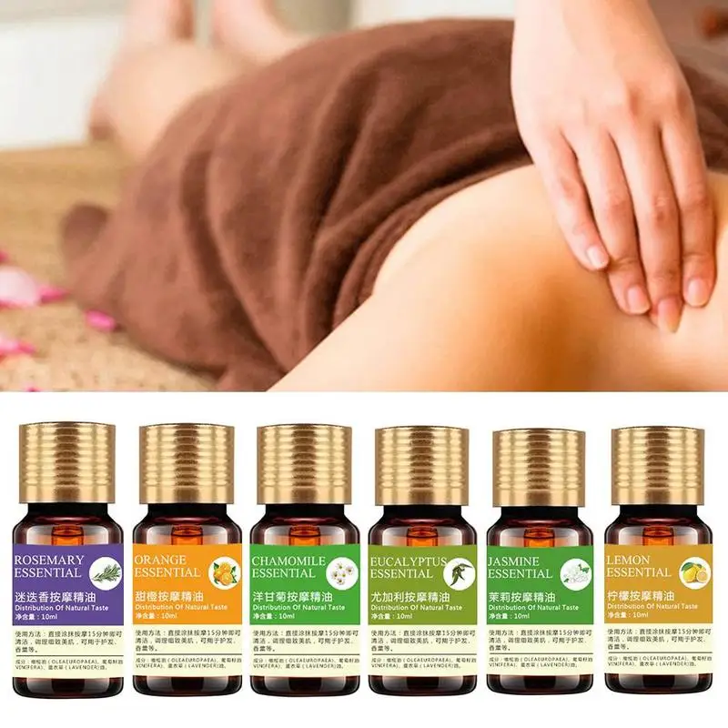 10ml Essential Oils Organic Body Relax Skin Care Help Sleep For Aromatherapy Diffusers Pure Essential Oil Body Massage Relax