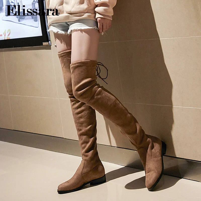 khaki Calidad Botas Rodilla Sobre Elissara Mujeres Tamaño Gray Excelente La 34 Tacón Negro Sexy Fiesta De Bajo Las Mujer Del Alta 43 Zapatos Muslo light aprciot Rebaño gris Invierno Tinto vino 0xwpXI7qBd
